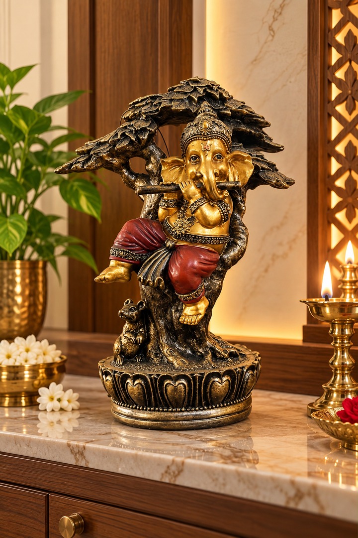 Flute Ganesha Divine Grace