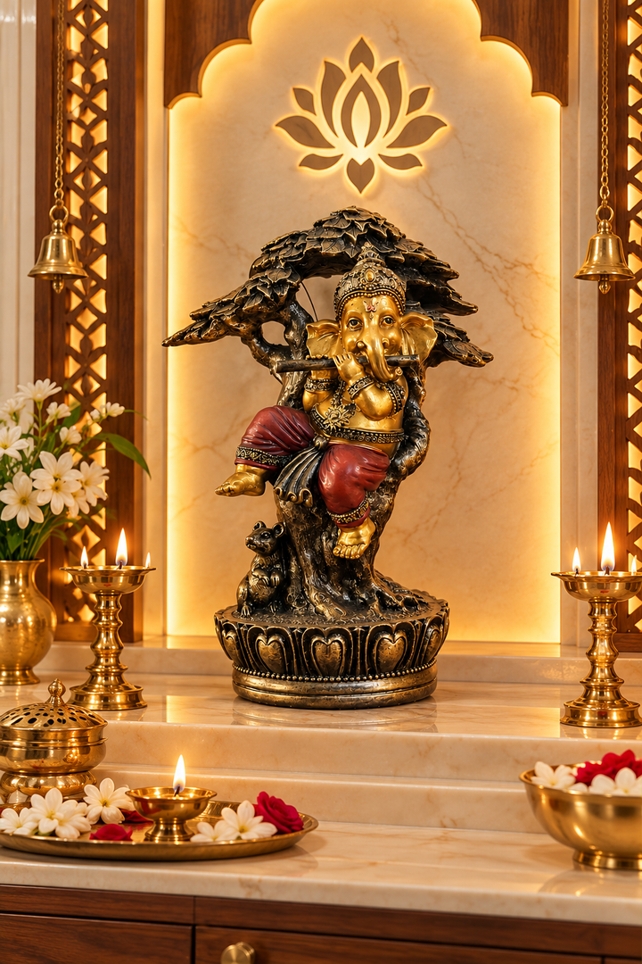 Flute Ganesha Divine Grace