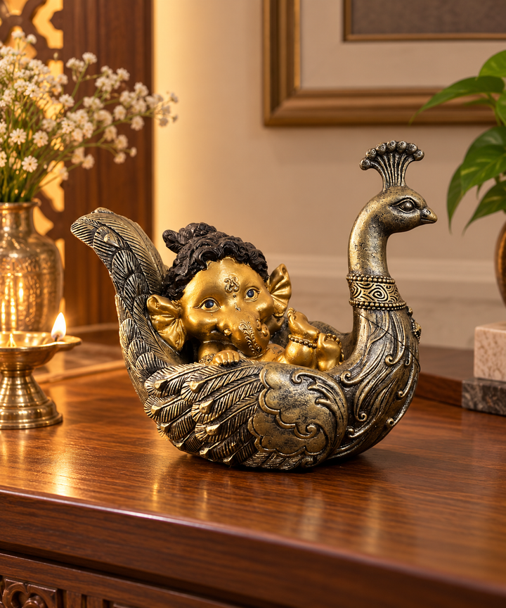 Ganesha Peacock Cradle