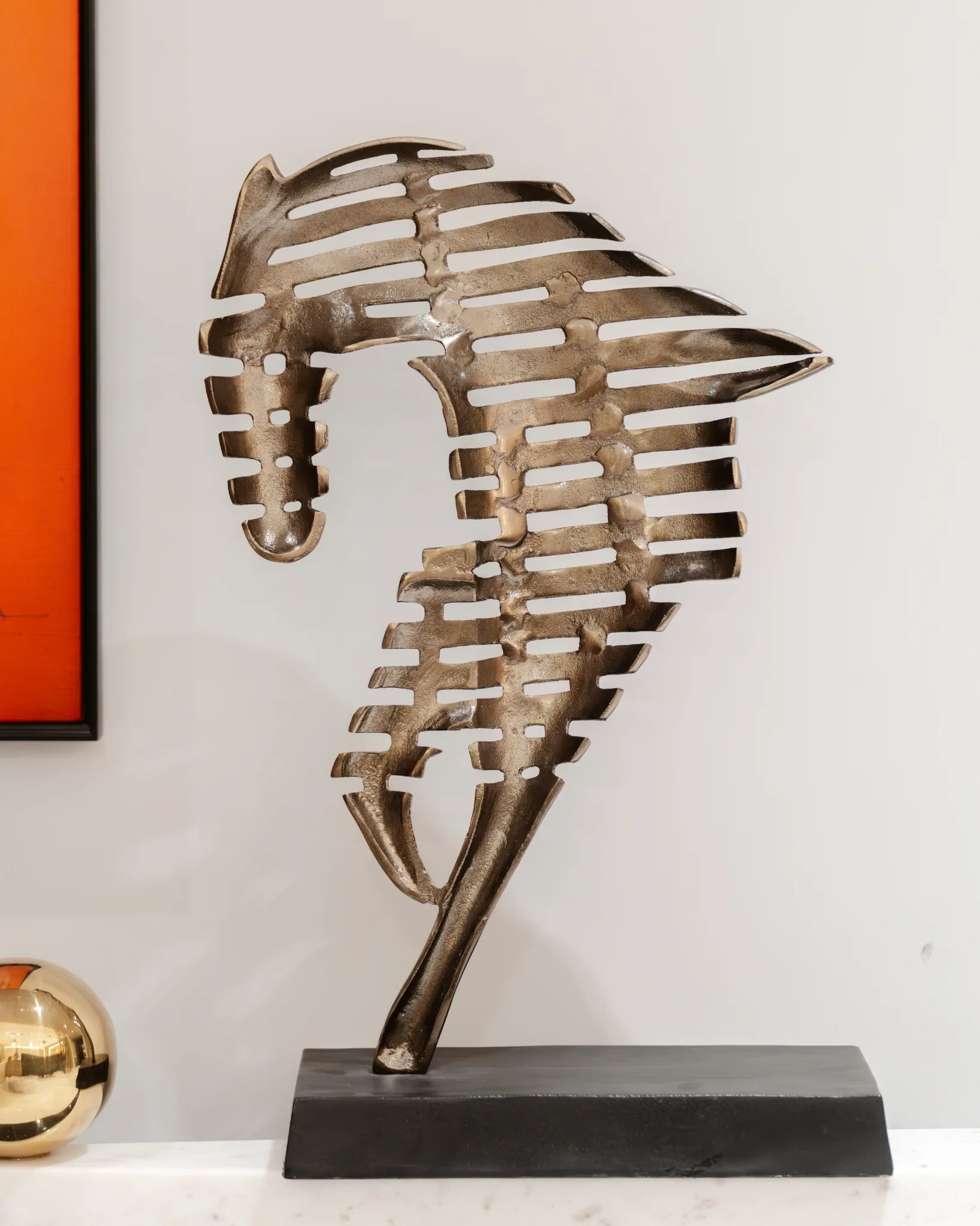 CHASING IN WIND  - Modern art horse showpiece