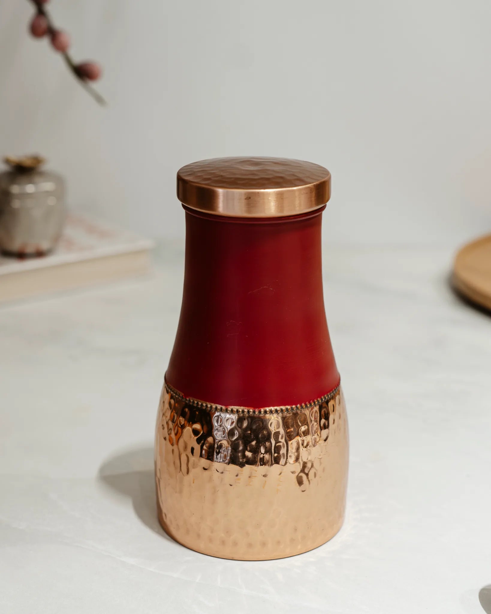 TIMELESS COPPER SET - COPPER BOTTLE 2 GLASS SET