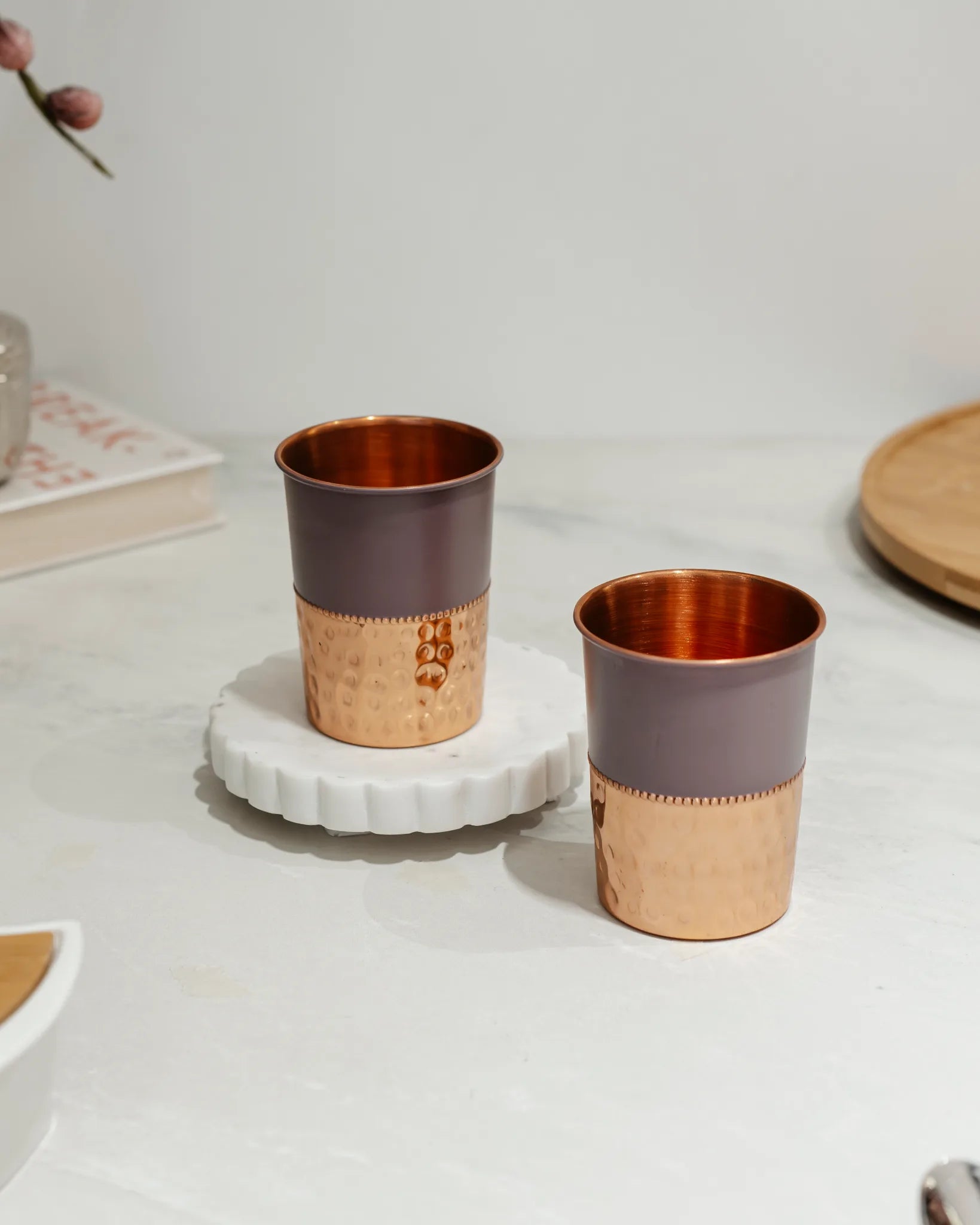 TIMELESS COPPER SET - COPPER BOTTLE 2 GLASS SET
