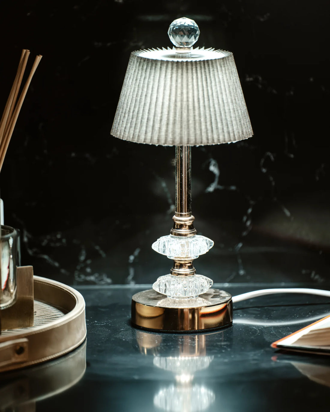 CRYSTAL BEAM - SIDE TABLE LAMP