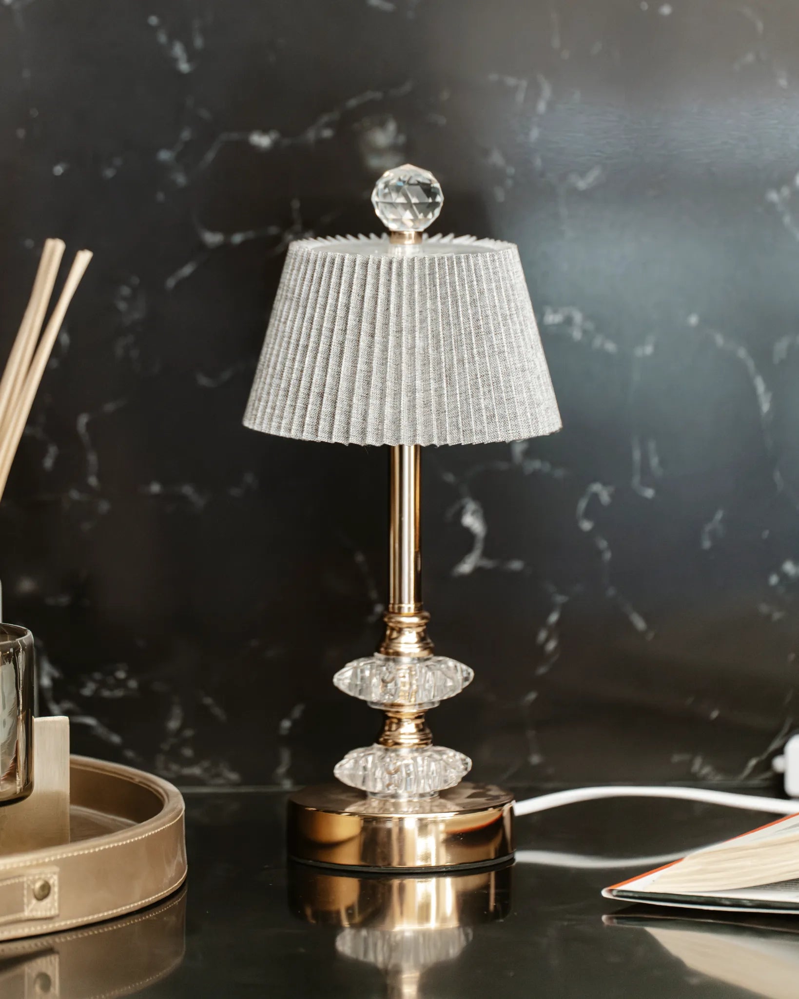 CRYSTAL BEAM - SIDE TABLE LAMP