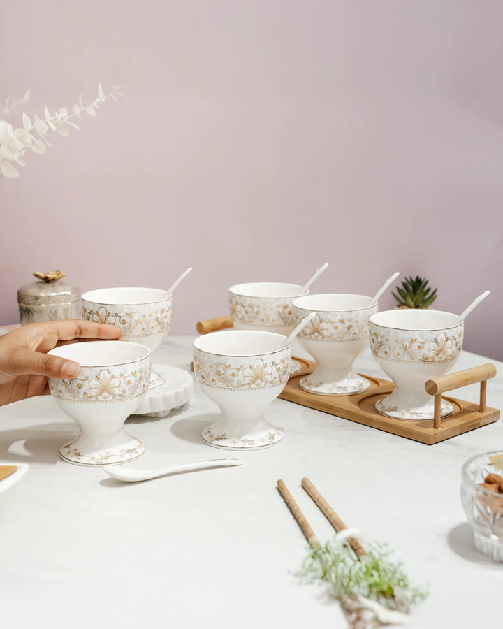 ELEGANT SCOOP BOWLS - Ice Cream Bowls set of 6