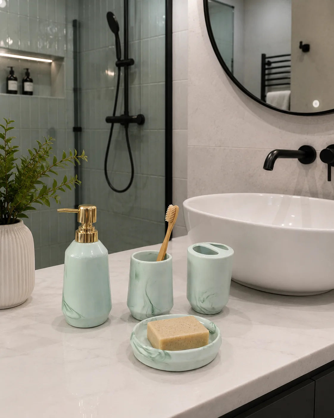 GLAMOUR MARBLE - BATHROOM SET