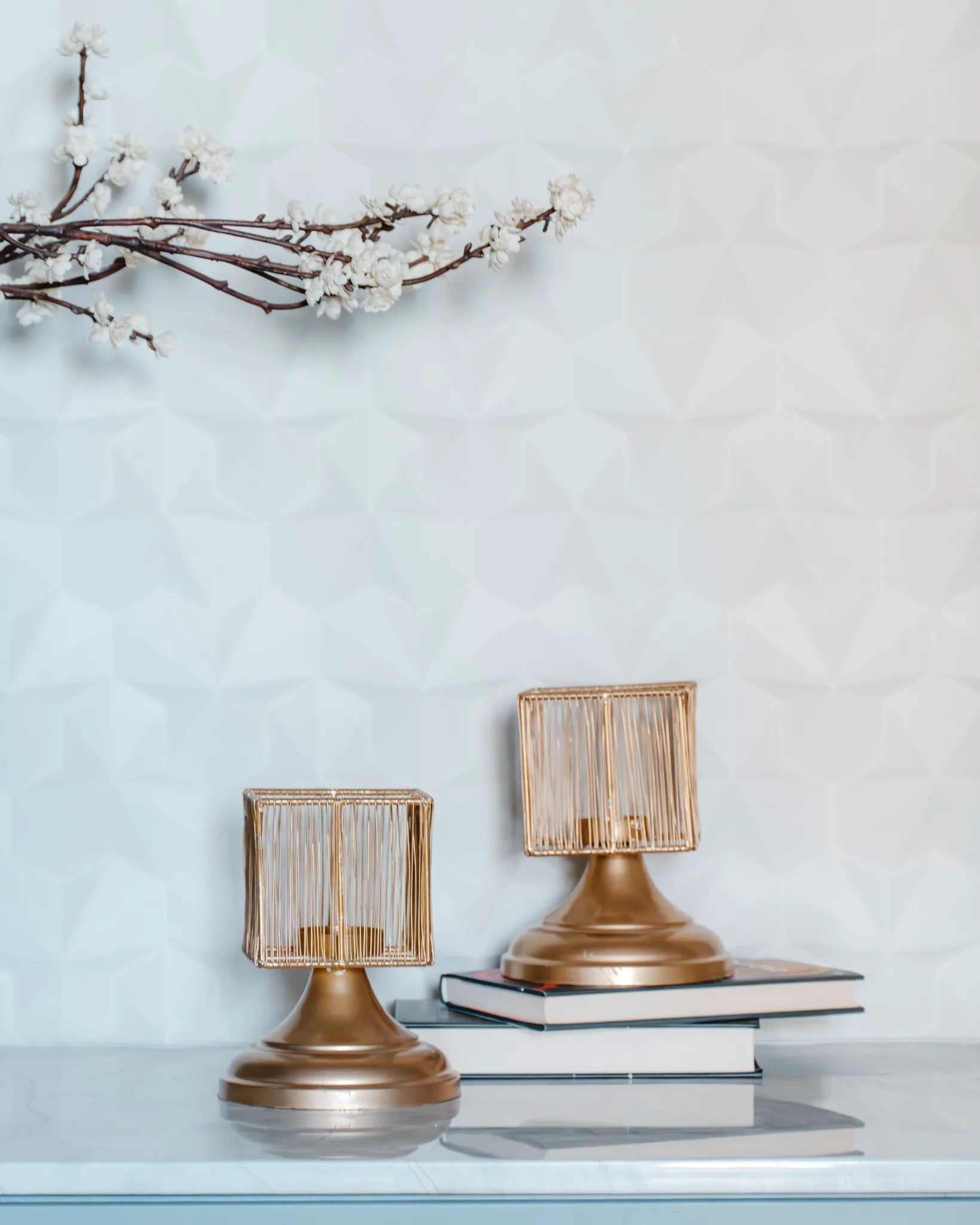 GLOW SQUARE - Candle Stand Square Set
