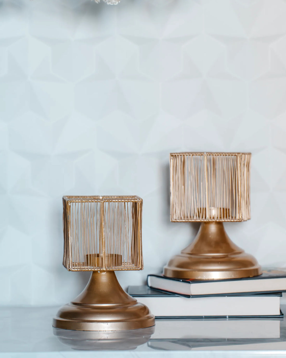 GLOW SQUARE - Candle Stand Square Set