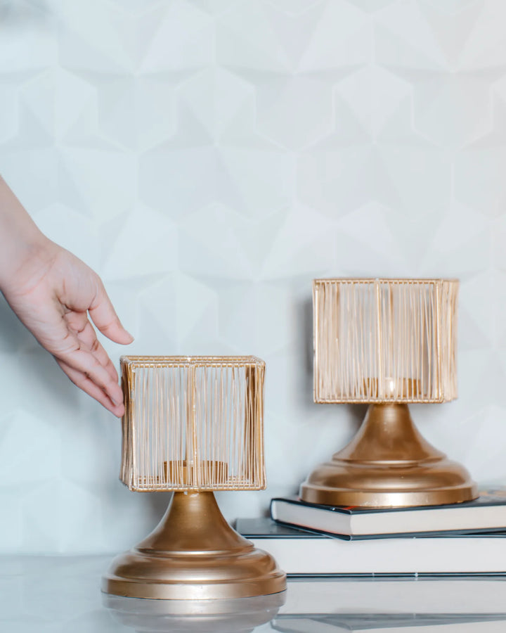 GLOW SQUARE - Candle Stand Square Set