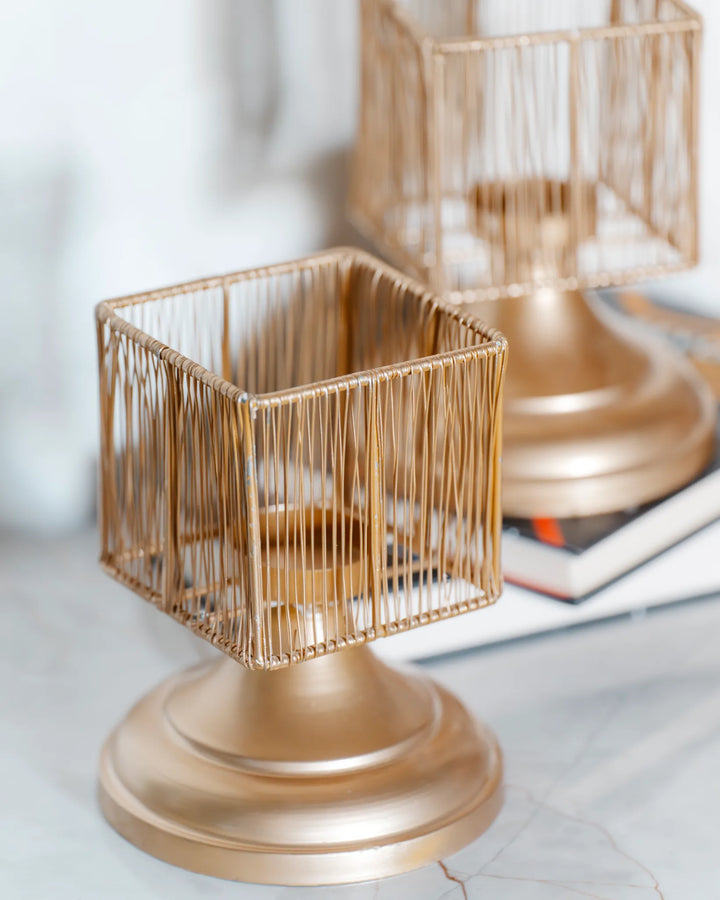 GLOW SQUARE - Candle Stand Square Set