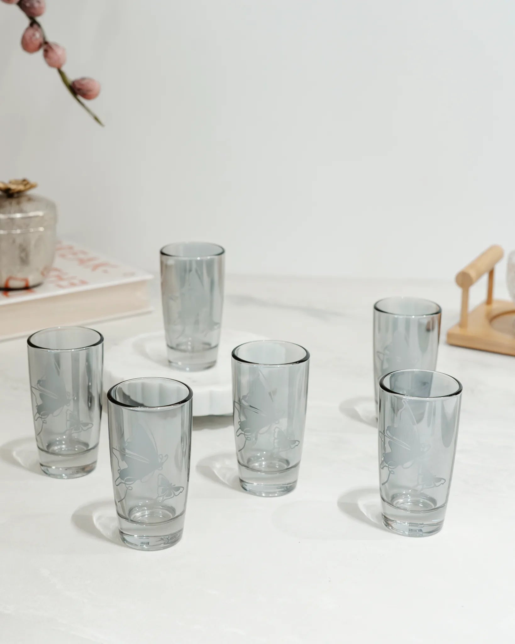 LUME WORLD - LONG SHORT GLASS SET(SET OF 6)