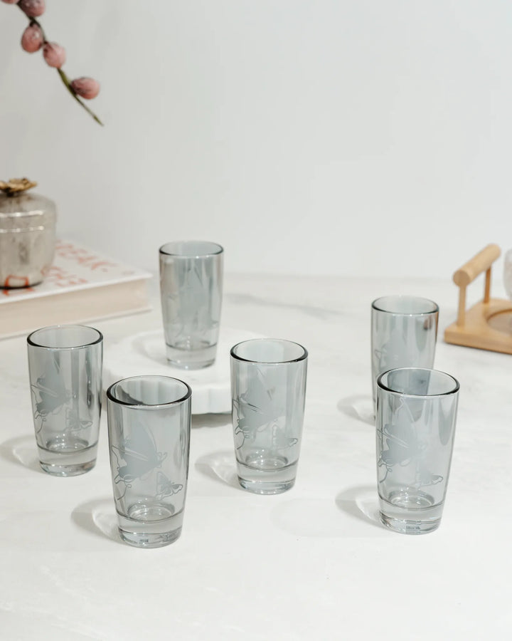 LUME WORLD - LONG SHORT GLASS SET(SET OF 6)