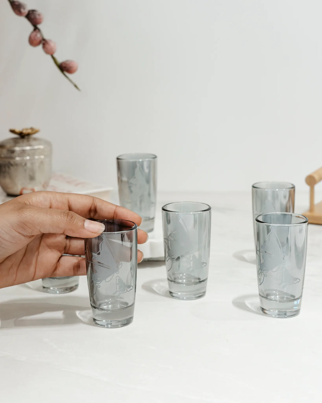 LUME WORLD - LONG SHORT GLASS SET(SET OF 6)