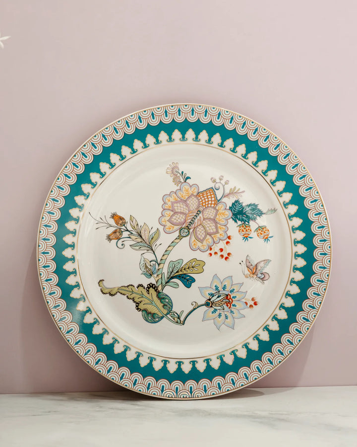 Opal Grace Dessert Plate Set - PLATE SET (ONE BIG AND FOUR QUARTER)