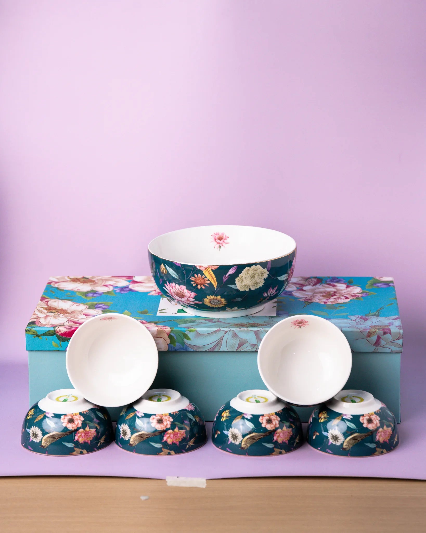 PetalServe - BOWL SET(6 bowl and 1 serving bowl)