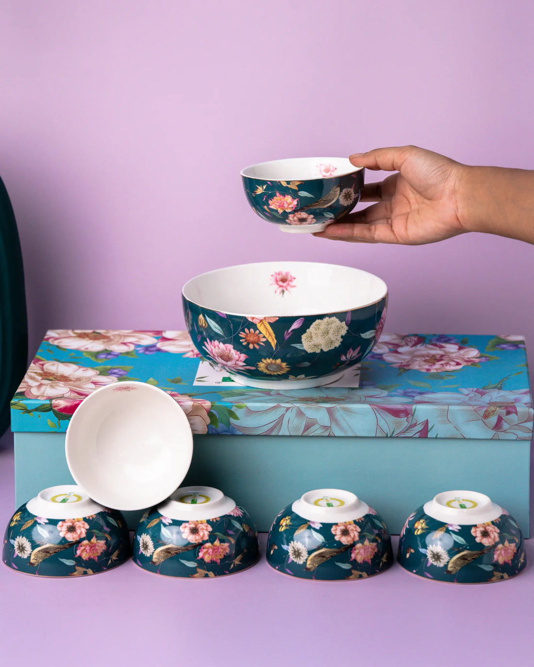 PetalServe - BOWL SET(6 bowl and 1 serving bowl)