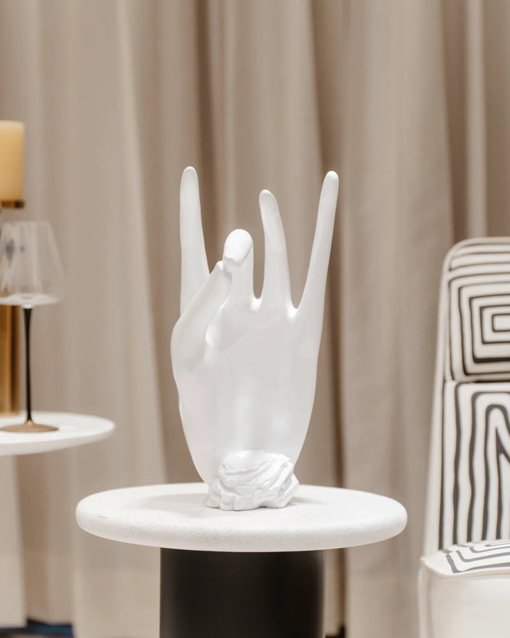 POWER OF TOUCH - MODERN FACE HAND WHITE