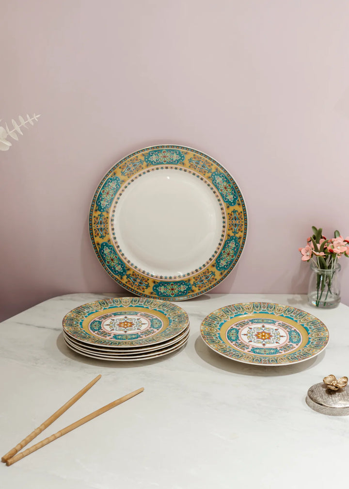 Royale Dessert Plate Set - PLATE SET (ONE BIG AND FOUR QUARTER)