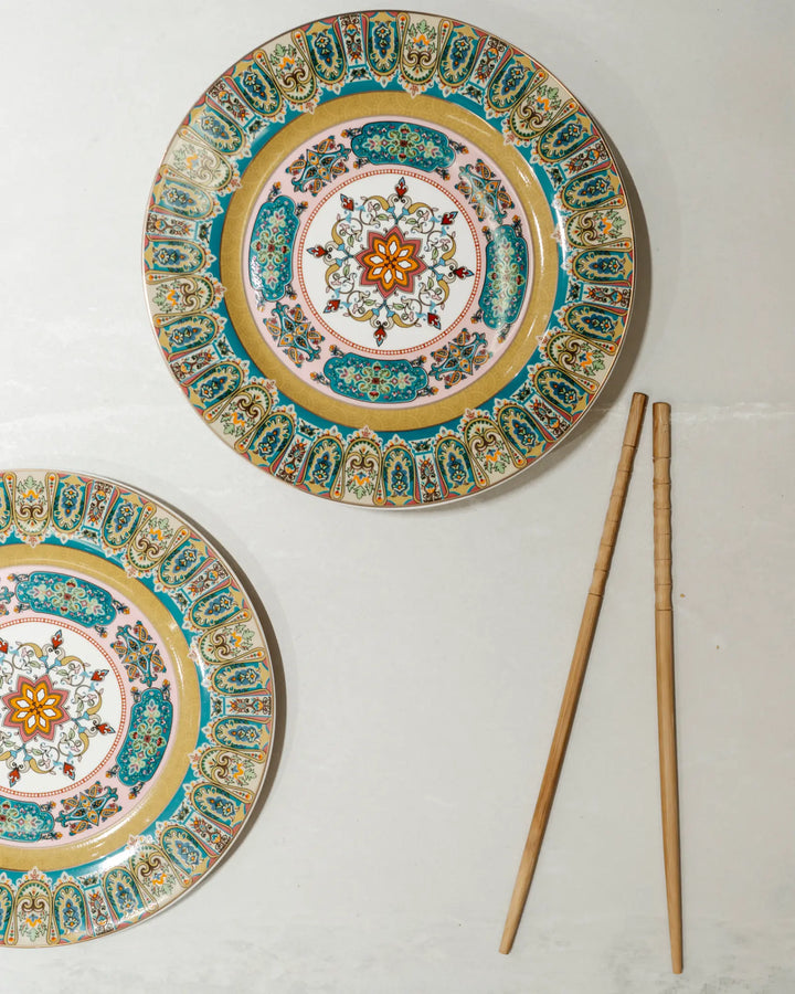 Royale Dessert Plate Set - PLATE SET (ONE BIG AND FOUR QUARTER)