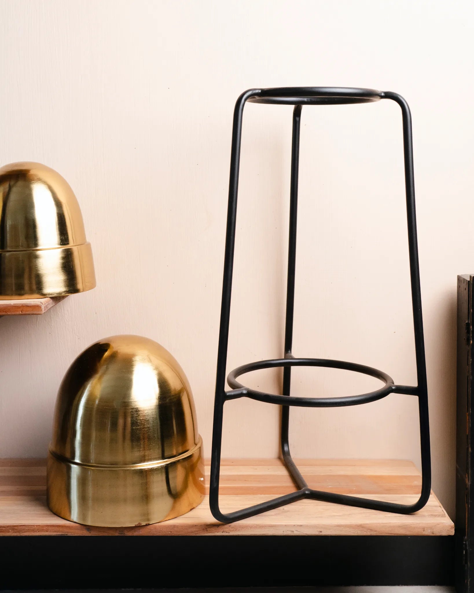 THE METALLIC ELEGANCE - DOUBLE PLANTER(GOLDEN)