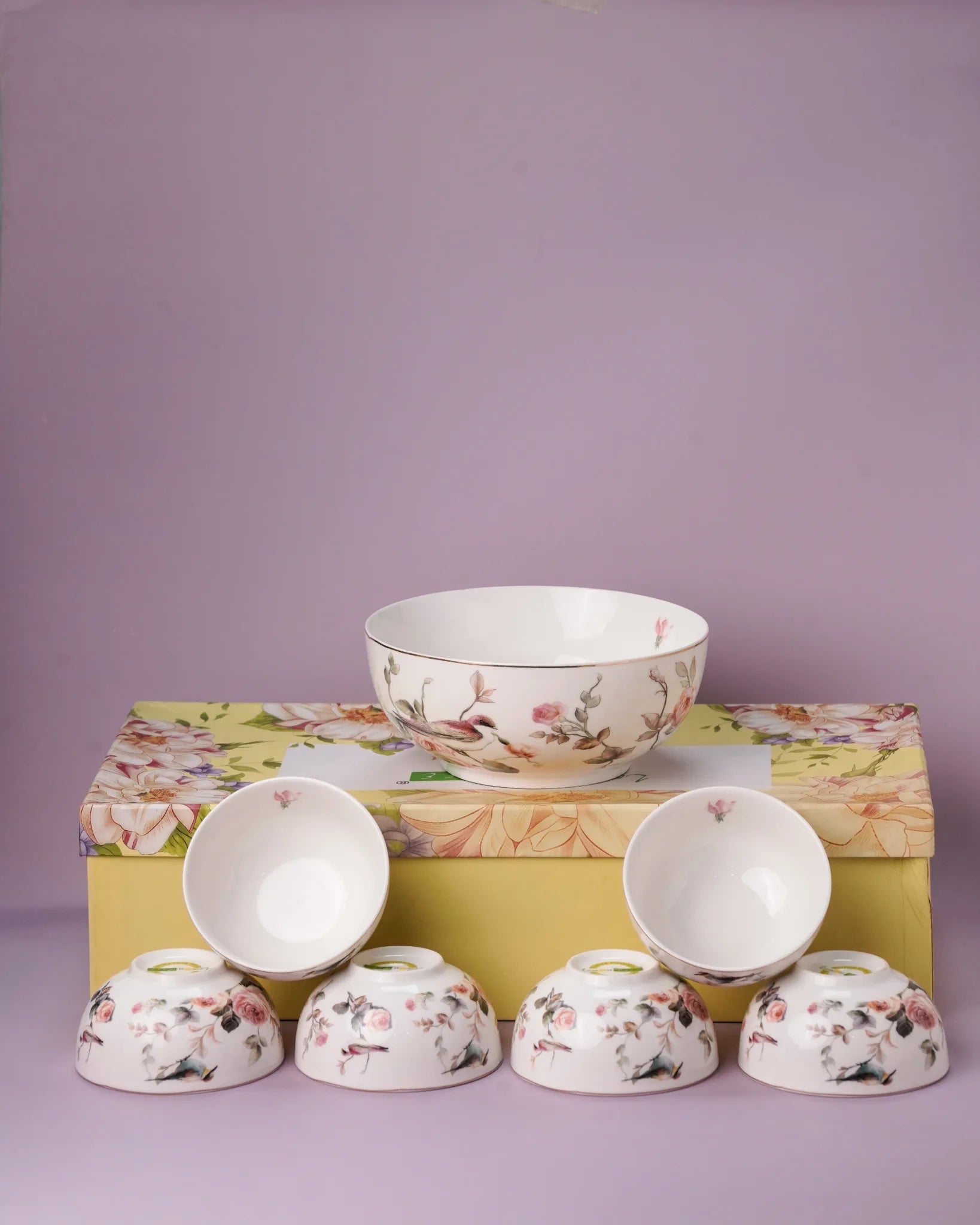 PetalServe - BOWL SET(6 bowl and 1 serving bowl)
