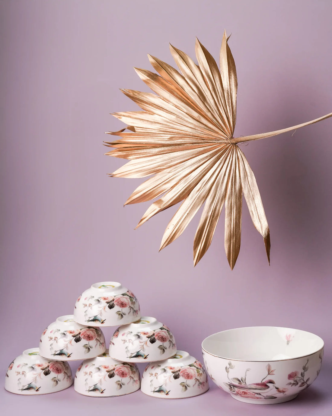 PetalServe - BOWL SET(6 bowl and 1 serving bowl)